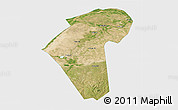 Satellite 3D Map of Naiman Qi, single color outside