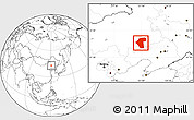 Blank Location Map of Naiman Qi