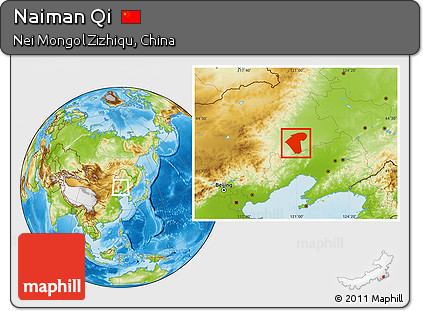 Physical Location Map of Naiman Qi