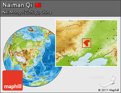 Physical Location Map of Naiman Qi