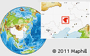 Physical Location Map of Naiman Qi, highlighted country