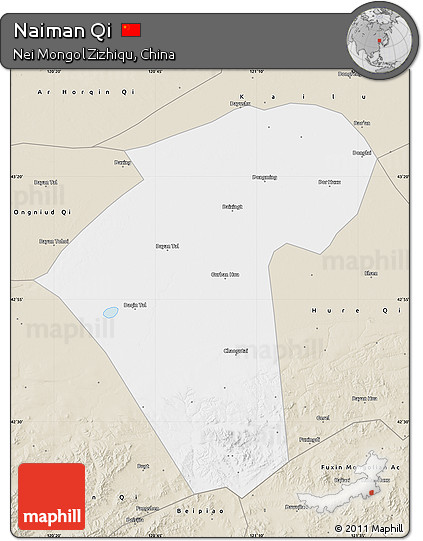Classic Style Map of Naiman Qi