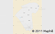 Classic Style Map of Naiman Qi, single color outside