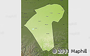 Physical Map of Naiman Qi, darken