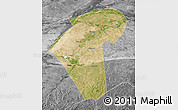 Satellite Map of Naiman Qi, desaturated