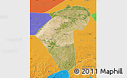 Satellite Map of Naiman Qi, political outside