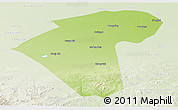 Physical Panoramic Map of Naiman Qi, lighten