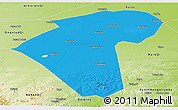 Political Panoramic Map of Naiman Qi, physical outside