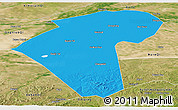 Political Panoramic Map of Naiman Qi, satellite outside