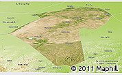 Satellite Panoramic Map of Naiman Qi, physical outside