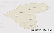 Shaded Relief Panoramic Map of Naiman Qi, cropped outside