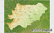 Physical 3D Map of Oroqen Zizhiqi, satellite outside