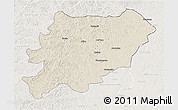 Shaded Relief 3D Map of Oroqen Zizhiqi, lighten