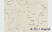 Shaded Relief 3D Map of Oroqen Zizhiqi