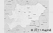 Silver Style 3D Map of Oroqen Zizhiqi