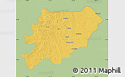Savanna Style Map of Oroqen Zizhiqi, single color outside