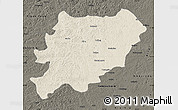 Shaded Relief Map of Oroqen Zizhiqi, darken