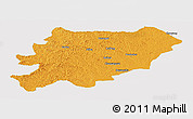 Political Panoramic Map of Oroqen Zizhiqi, cropped outside