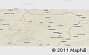 Shaded Relief Panoramic Map of Oroqen Zizhiqi