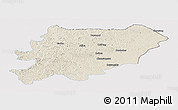 Shaded Relief Panoramic Map of Oroqen Zizhiqi, single color outside