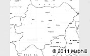 Blank Simple Map of Oroqen Zizhiqi