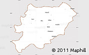 Classic Style Simple Map of Oroqen Zizhiqi, cropped outside
