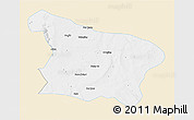 Classic Style 3D Map of Otog Qi, single color outside