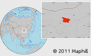 Gray Location Map of Otog Qi