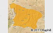 Political Map of Otog Qi, satellite outside