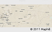 Shaded Relief Panoramic Map of Otog Qi