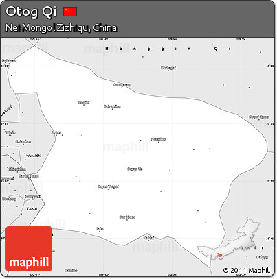 Silver Style Simple Map of Otog Qi