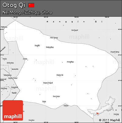 Silver Style Simple Map of Otog Qi