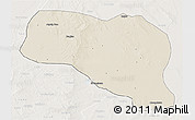 Shaded Relief 3D Map of Otog Qianqi, lighten