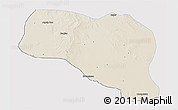 Shaded Relief 3D Map of Otog Qianqi, single color outside