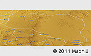 Physical Panoramic Map of Otog Qianqi
