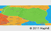 Political Panoramic Map of Otog Qianqi
