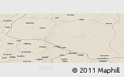 Shaded Relief Panoramic Map of Otog Qianqi