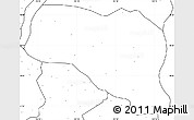 Blank Simple Map of Otog Qianqi, no labels