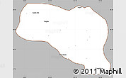 Gray Simple Map of Otog Qianqi, cropped outside