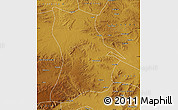 Physical Map of Qahar Youyi Houqi