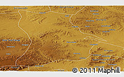 Physical Panoramic Map of Qahar Youyi Houqi