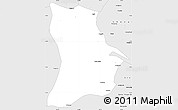 Silver Style Simple Map of Qahar Youyi Houqi