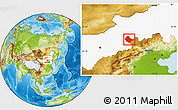 Physical Location Map of Shangdu, highlighted parent region