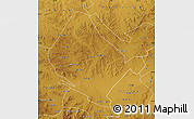 Physical Map of Shangdu