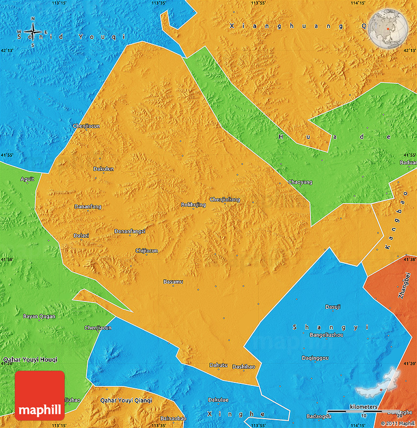 Political Map of Shangdu