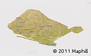 Satellite Panoramic Map of Shangdu, cropped outside