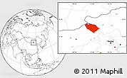 Blank Location Map of Sonid Youqi