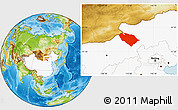 Physical Location Map of Sonid Youqi, highlighted country