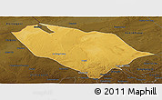 Physical Panoramic Map of Sonid Youqi, darken