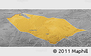 Physical Panoramic Map of Sonid Youqi, desaturated